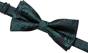 Elegante Corbata de Moño Masónica de Poliéster Tejido con Bordado de Mariposa de Lujo, Impresión Sublimada, Transpirable, con Tirantes y Mancuernillas - Product Image 6