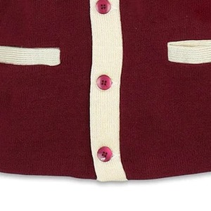 Cardigan court d'hiver en mohair de haute qualité, unisexe, service OEM personnalisé, avec boutons, tricot torsadé uni, doublure en laine - Product Image 6