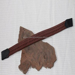 สายรัดจักรม้าทำจากหนัง,สายรัดที่เย็บด้วยมือทนทานหุ้มด้วยหนังดีทรงตรงแบนงานแฮนด์เมด - Product Image 5