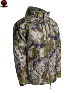 Veste de chasse d'hiver imperméable de haute qualité unisexe pour l'extérieur, avec capuche réglable, fermeture éclair intégrale sur le devant, deux poches poitrine - Product Image 2