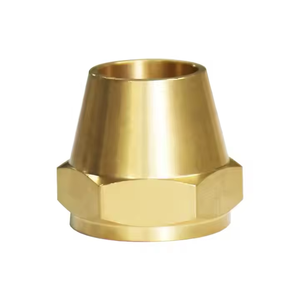 Raccord hexagonal fileté en laiton poli de 3/16, 3/8, 5/8 pouces, à 45 degrés, avec tige courte, pour tuyau basse pression, OEM/ODM équivalent - Product Image 3