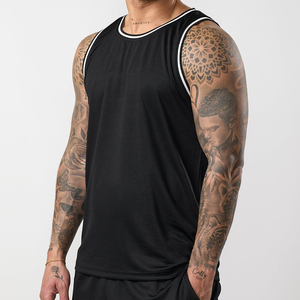 Ventes chaudes, nouveautés, débardeur de sport unisexe en polyester/coton respirant, séchage rapide, tricoté, couleur personnalisée, grande taille pour hommes - Product Image 6