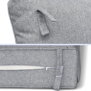 Cuscino di Ricambio Impermeabile e Anti-Sbiadimento per Sedia Reclinabile da Interno/Esterno, Spessore 5.5, con Rivestimento Rimovibile e Lavabile - Product Image 4