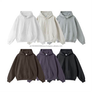 440GSM Pullover <b>men's</b> <b>hoodies</b>/<b>hoodies</b> <b>men</b> <b>Oversized</b> Streetwear Custom Logo Heavyweight Cotton Polyester Blend Hooded Terry - Product Image 2