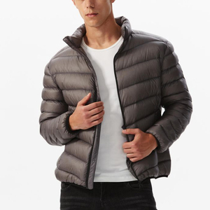 2023 Custom Hooded Puffer <b>Jacket</b> <b>for</b> <b>Men</b> Waterproof Zip Thick Winter Warm 100% Nylon OEM Service Featuring Custom Logo Fabric - Product Image 3