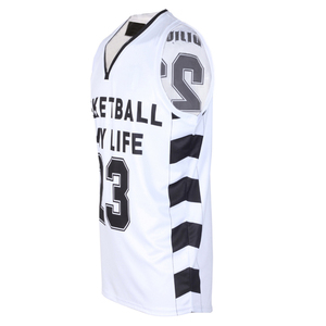 ชุดยูนิฟอร์มบาสเก็ตบอลผู้ชายสั่งทำขายส่ง ผ้าโพลีเอสเตอร์ 100% พิมพ์ลายแบบระเหิด แห้งเร็ว ระบายอากาศดี เหมาะสำหรับฤดูร้อน - Product Image 2