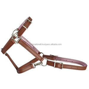 CABALLERO DE CUERO SMART PREMIUM Diseño Chapado en latón Caballete de cuero con relleno de vaca y accesorio de latón - Product Image 1