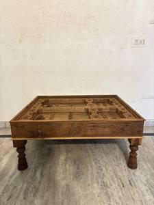 Modern Luxury Vintage Solid Wood <b>Coffee</b> <b>Table</b> <b>Tiles</b> Design Adjustable Height Custom Farmhouse Paradise Handicrafts Fast - Product Image 4