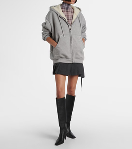 Veste à capuche zippée épaisse et confortable pour femme, imprimée, coupe ajustée - Product Image 3