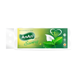 Papel Higiénico AnAn Saving de 2 Capas Sin Núcleo, 10 Rollos/Paquete x 6 Paquetes/Bolsa de Polietileno - Product Image 1