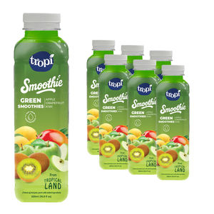 Tropi Green Smoothie, Bebida de Jugo Natural con Sabor a Piña y Mango, Botella de 500 ml, Certificación HALAL BRC, Vietnam OEM, Listo para Beber - Product Image 1