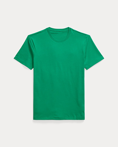 เสื้อยืดคอกลมแขนสั้นผ้าฝ้ายสีเขียวล้วนสำหรับผู้ชาย – เนื้อผ้านุ่ม ระบายอากาศได้ดี สวมใส่สบาย เหมาะสำหรับแฟชั่นในชีวิตประจำวัน - Product Image 1
