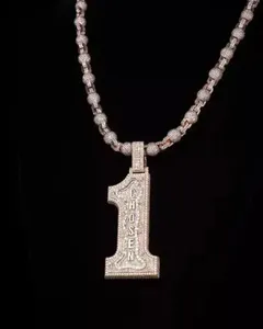 จี้เพชรโมอิสซาไนต์แบบกำหนดเอง Dvars Diamond Hip Hop สุดหรู เงินแท้ 925 ชุบโรเดียม/ทอง  เครื่องประดับแฟชั่น - Product Image 2