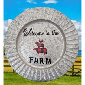 Assiette de présentation de mariage de bonne qualité avec bordure en relief Design simple Idéal pour la décoration de table d'hôtel et d'événement Plat sûr fait à la main - Product Image 1