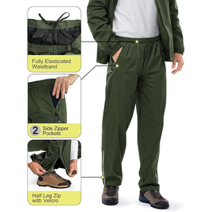 Combinaison de pluie d'hiver respirante et imperméable avec logo personnalisé, veste coupe-vent et pantalon durables pour toutes les conditions météorologiques - Product Image 1