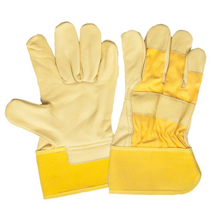 PPE Premium Quality Canadian Rigger Gloves Goat Grain Leather Heavy Duty Anti-Impact Labor Working Gloves Hand <b>Arm</b> Protection - Product Image 5