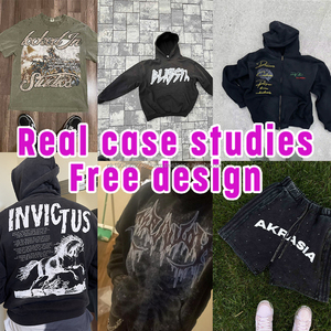 Muestra gratis 2025 nueva llegada logotipo personalizado peso pesado Vintage lavado Sudadera con capucha para hombre lavado ácido de talla grande Sudadera con capucha para hombre - Product Image 3