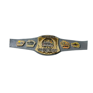 เข็มขัดแชมป์คุณภาพสูง SF และ Smoke ดีไซน์เยี่ยม พร้อมสายรัดสีดำและสีเทาคุณภาพพรีเมียมจาก Everest Designs สวมใส่สบาย - Product Image 6