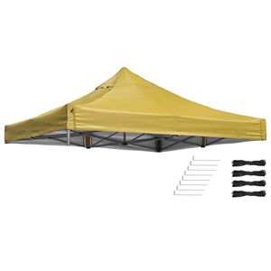 Telo di Ricambio per Gazebo EZ Canopy 9.6x9.6ft Giallo Minerale - Copertura Premium per Pergola - Product Image 1