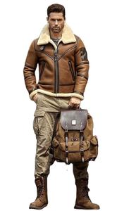 Veste matelassée chaude en cuir véritable pour homme - Respirante, coupe-vent, écologique, pour l'extérieur en hiver, couleur et logo personnalisables - Product Image 3