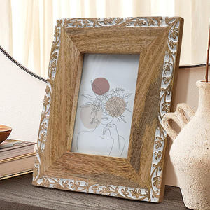 Marco de Fotos de Madera Hecho a Mano Estilo Antiguo, Decoración Rústica Vintage para el Hogar, Oficina, Mesa o Estante, Acabado Clásico Profesional - Product Image 5