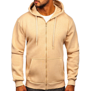 Manufacturer's Heavyweight French Terry Cotton Zip Hoodie High Quality Plain Solid <b>Sweatshirts</b> Custom Logo Winter Collection - Product Image 3