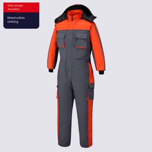 Traje de Trabajo de Invierno para Hombre, Acolchado de Algodón Grueso, Resistente al Frío, de una Pieza, con Logotipo Bordado Personalizado OEM, Precio de Fábrica China Bangladesh - Product Image 5