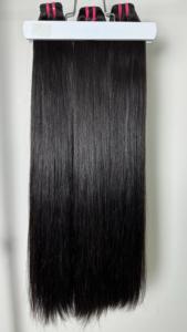 Meilleure qualité naturelle 100% paquets de cheveux vietnamiens droits extensions de cheveux de trame avec sensation de main douce style lâche vagues profondes - Product Image 3
