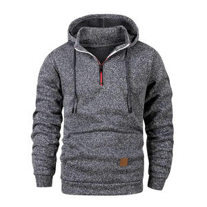 Sudadera con Capucha y Cierre de Cremallera para Hombre, Color Sólido, Tejido de Punto, Corte Casual, para Otoño - Product Image 6