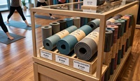 Tapis de yoga antidérapant, tapis d'exercice écologique, tapis de sol pour femmes et hommes, tapis de gym à domicile, Pilates, sangle de transport, qualité supérieure, personnalisé