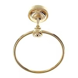 Durable Quality Gold Tone Metal Towel Bar Wall Mounted Bathroom Storage Holder <b>Rack</b> Single Tier Rust Resistant Towel Holder - Product Image 3