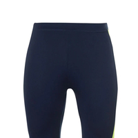 Leggings de course pour hommes de haute qualité, personnalisés, à taille élastique, avec compression, respirants et à séchage rapide, pour l'entraînement en salle de sport