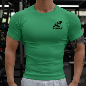 Chemise de compression respirante de haute qualité, design 2024, personnalisez votre propre logo, chemise de compression pour hommes - Product Image 2