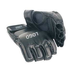 Gants de MMA avec fermeture auto-agrippante, poignées en cuir pour la boxe et les adultes - Product Image 1