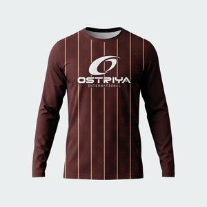 เสื้อฟุตบอลแขนยาวพิมพ์ลายแบบรีดร้อนคุณภาพสูง ปี 2026 น้ำหนักเบา ปรับแต่งได้ตามต้องการ พร้อมชื่อผู้เล่นและสีที่กำหนดเอง - Product Image 4