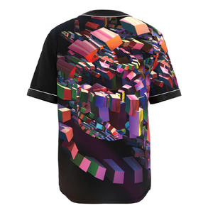 Camiseta de béisbol unisex personalizada, sublimado uniforme de equipo, ropa deportiva con impresión de logotipo, ropa de softbol personalizable OEM ODM - Product Image 2