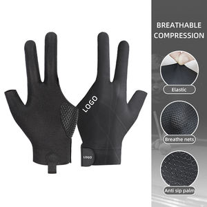 Durable Breathable Non slip 3 Finger <b>Billiard</b> Gloves Left or Right Hand Pool Cue Gloves - Product Image 5