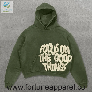 Sweat-shirts et pulls à capuche décontractés pour hommes OEM, en molleton, à manches longues, imprimés, coupe oversize, vente en gros - Product Image 3