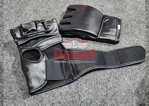 Guantes de MMA para UFC, de Cuero Negro, con Acolchado, Protección para el Tobillo, Protección para los Dedos, para Entrenamiento de Kickboxing, Muay Thai, Antideslizantes, Personalizables - Product Image 3
