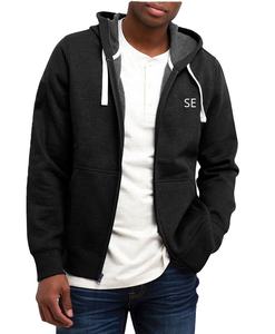 men's <b>hoodie</b> slim hooded <b>short</b> Half <b>sleeve</b> zipper <b>hoodie</b> custom design no minimum at core - Product Image 6