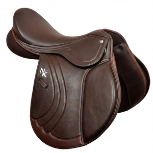 Selle de dressage d'élite de haute qualité en cuir véritable, durable, pour courses de chevaux anglais, produits d'équitation anglaise en provenance d'Inde - Product Image 1