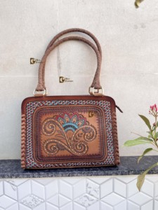 Genuine Leather New Arrival Hand Tooled Leather Shoulder <b>Bag</b> Gypsy <b>Boho</b> Latest Designer Handmade Western Stylish Multi Uses <b>Bags</b> - Product Image 5