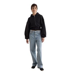 Sudadera Corta de Algodón para Mujer, Fabricada en Pakistán, al por Mayor, Lisa, de Manga Larga, con Efecto Ácido, Estilo Urbano, para Gimnasio, Personalizable - Product Image 4