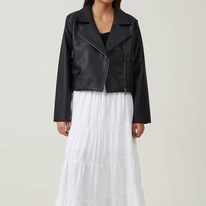 Veste en cuir véritable respirante et imperméable pour femme, taille personnalisée, automne-hiver, vente chaude - Product Image 2