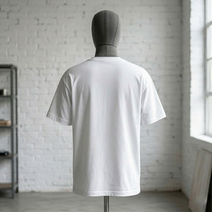 Camiseta de Algodón con Logotipo Personalizado para Hombre y Mujer, Estilo Urbano, Gráfico, Informal, Verano, Moda Unisex, Venta al Por Mayor - Product Image 3