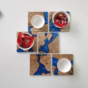 Posavasos de Resina Marina Personalizables, Posavasos de Resina de Arce de Alta Calidad, Posavasos de Resina y Madera, Gran Éxito de Ventas - Product Image 4