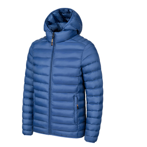 Custom Logo Quality Outdoor <b>Warm</b> Zipper Pocket Hooded Puffer Coat Winter Puffer <b>Jackets</b> for Men - Product Image 4