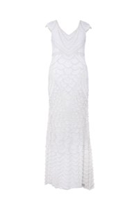 Robe de soirée de luxe pour femmes, broderie perlée |   Robe longue sans manches, coupe ajustée |   Tenue élégante pour les occasions formelles, les mariages et les fêtes - Product Image 1