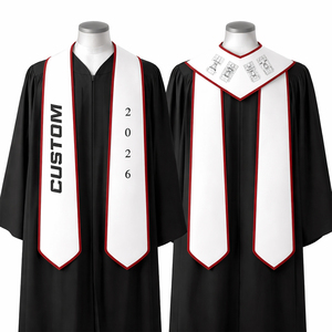 Estolas de Graduación Premium, Bandas de Satén Bordadas Personalizadas para Ceremonias Universitarias, Venta al Por Mayor - Product Image 5