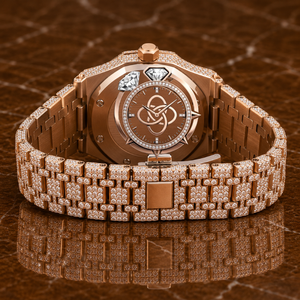 Reloj de Lujo Automático con Diamantes Moissanite para Hombre, Completamente con Piedras VVS, Reloj de Acero Inoxidable - Product Image 4